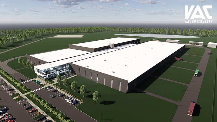Artist rendition of the new e-VAC facility in Sumter, SC